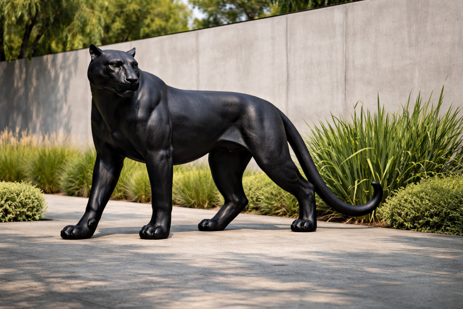 Sentinel Panther Garden Statue
